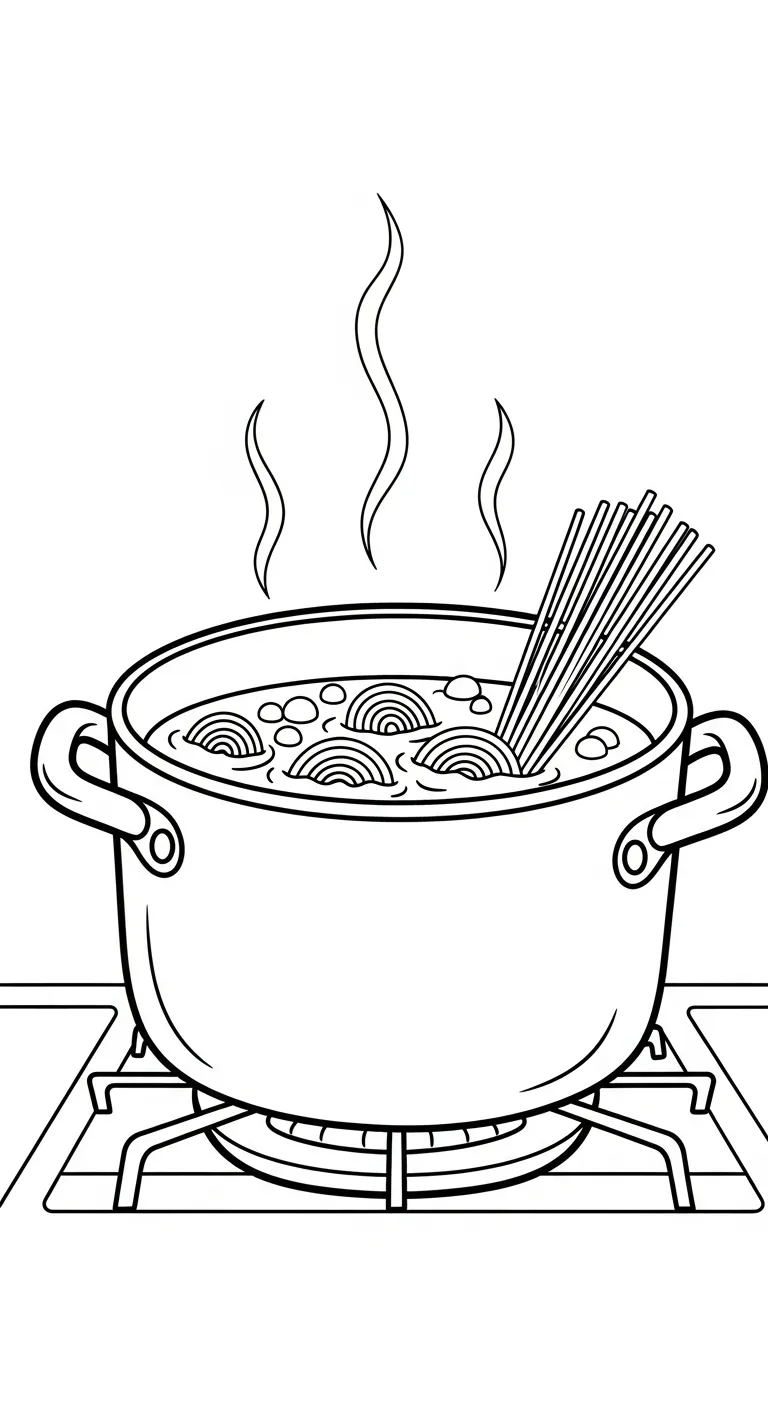 a imprimer coloriage Spaghetti gratuit
