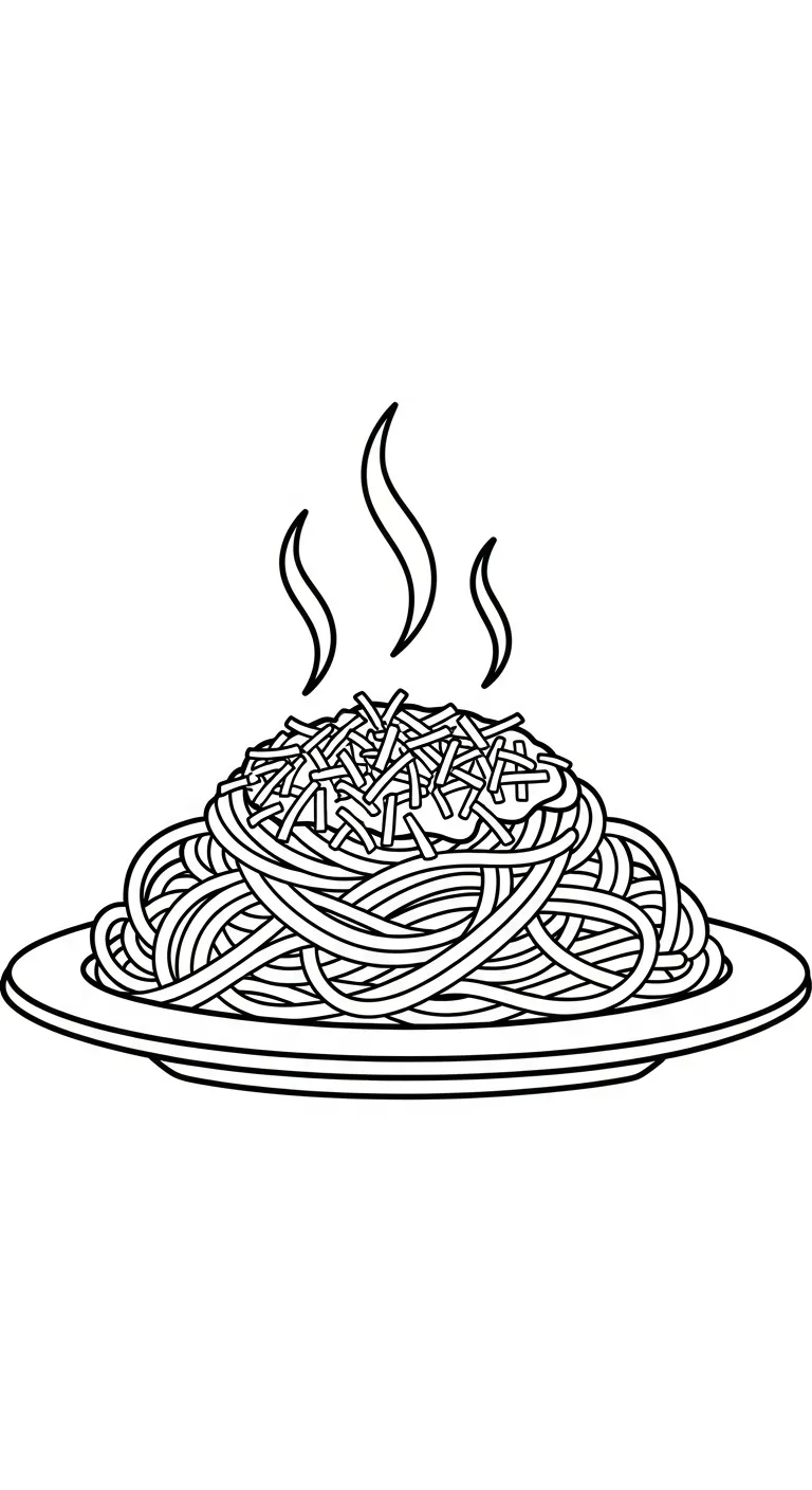 coloriage Spaghetti et dessins
