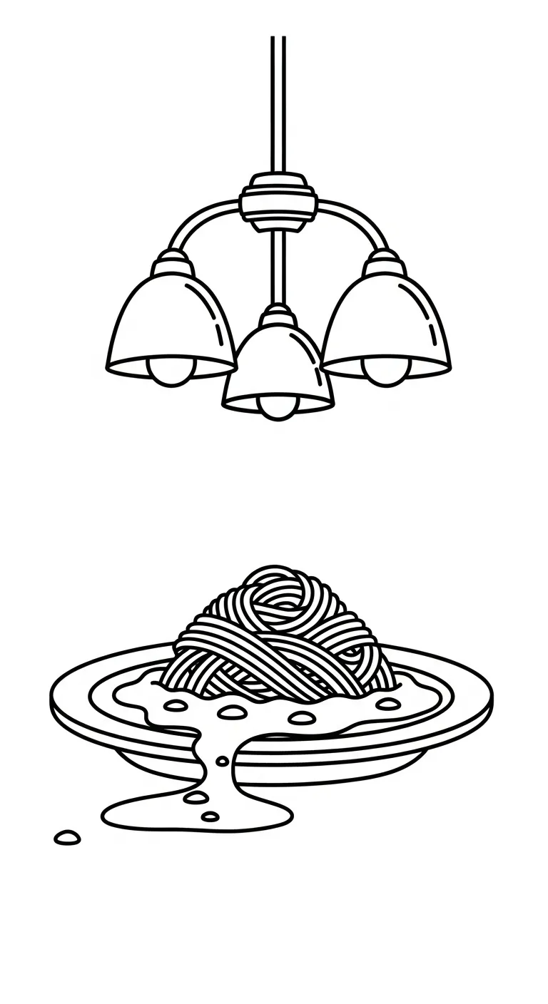 coloriage Spaghetti a dessiner et imprimer