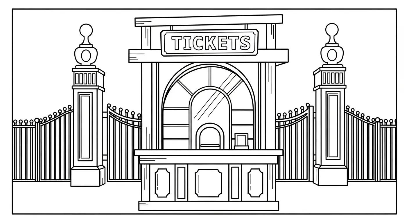 coloriage Stade a imprimer gratuitement