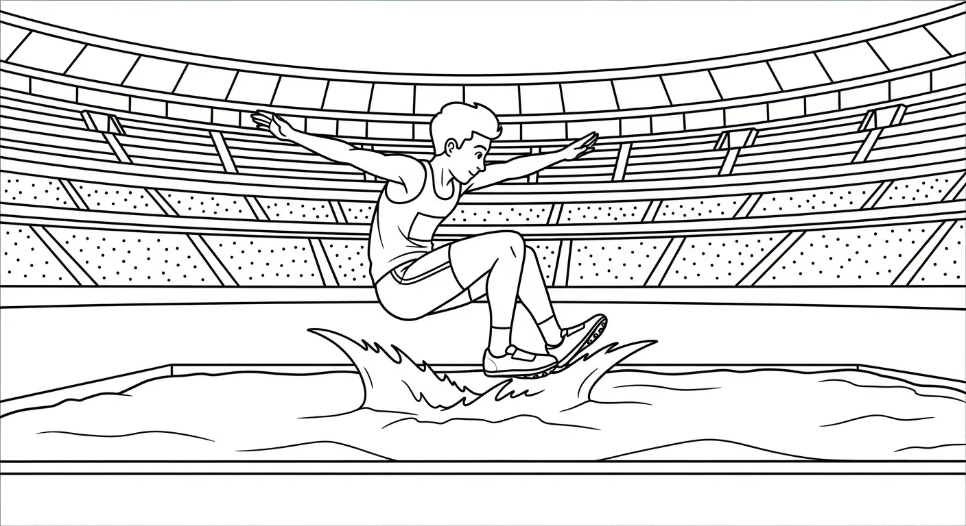 coloriage Stade pour enfant à imprimer 2