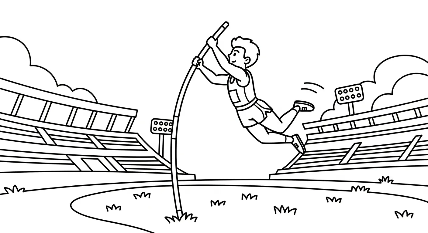 coloriage Stade gratuit a imprimer 1