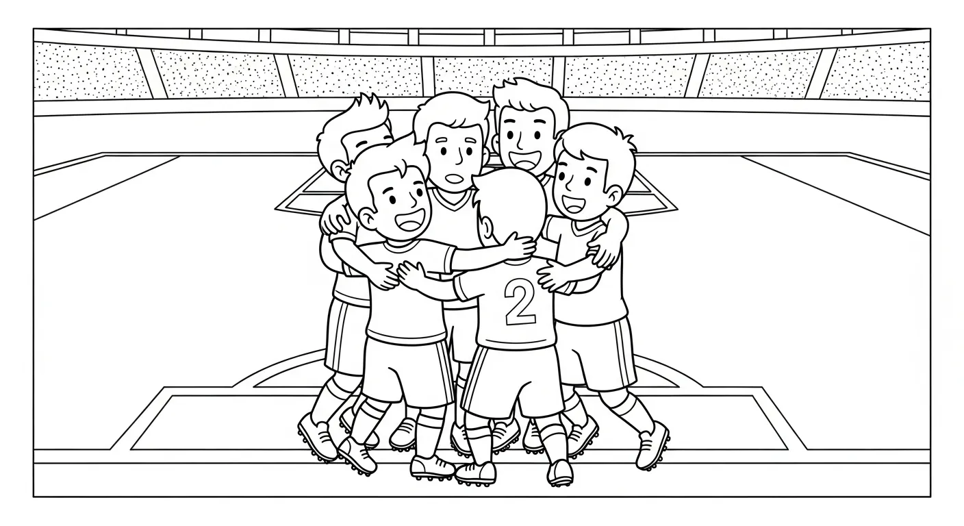 coloriage Stade à imprimer pdf gratuit 1