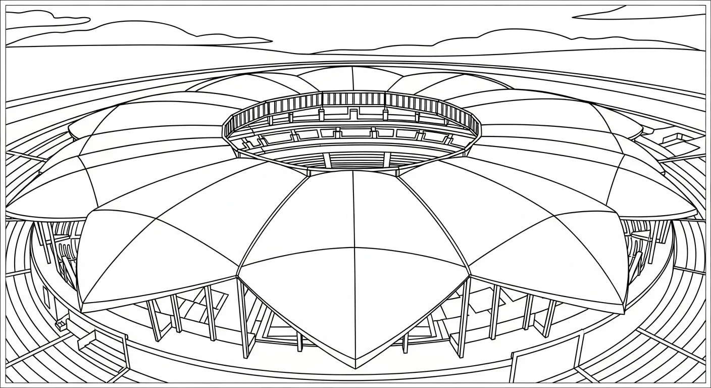 coloriage Stade pour enfant de 2 ans
