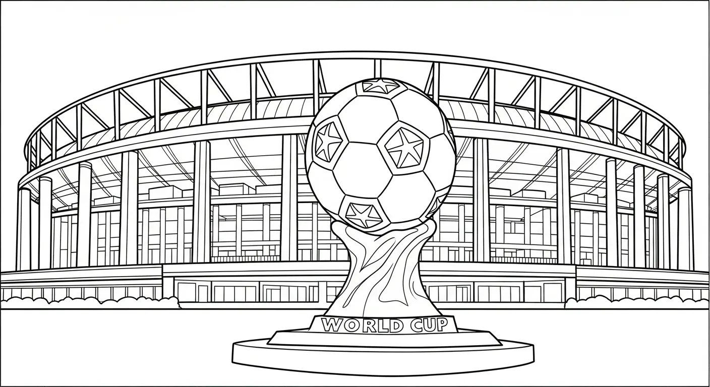 coloriage Stade a colorier en ligne