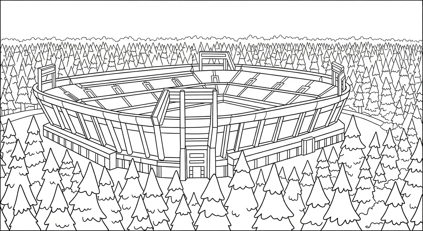 coloriage Stade en ligne