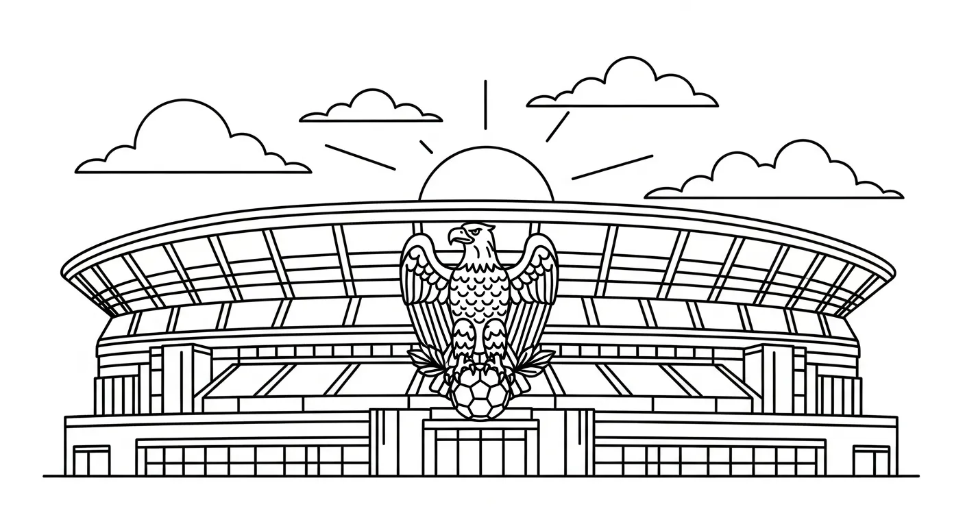 coloriage Stade à imprimer pour enfant de 2 ans 2