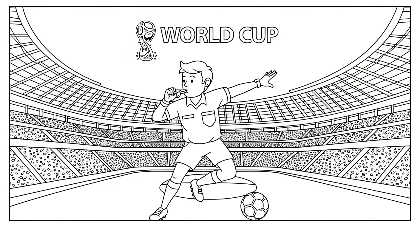 coloriage Stade à imprimer gratuit