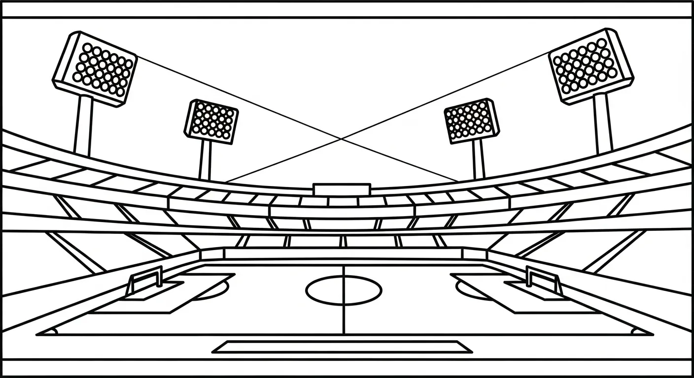 coloriage Stade à imprimer pdf gratuit