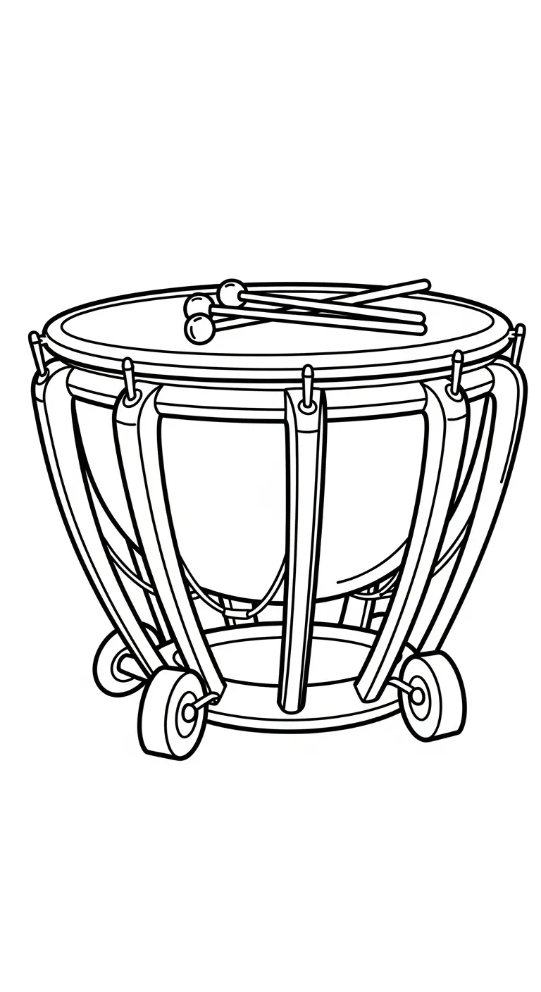 coloriage Tambour en ligne