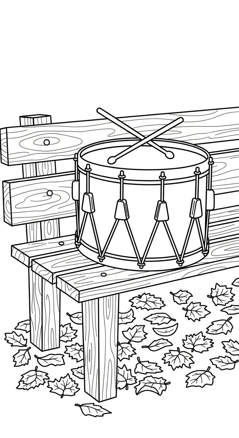 coloriage Tambour gratuit a imprimer
