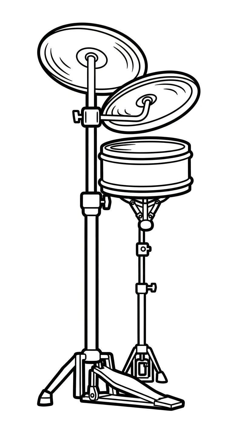 coloriage Tambour pour enfant de 5 ans 1
