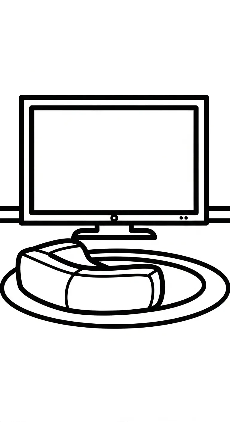 coloriage Télévision educatif pour enfant