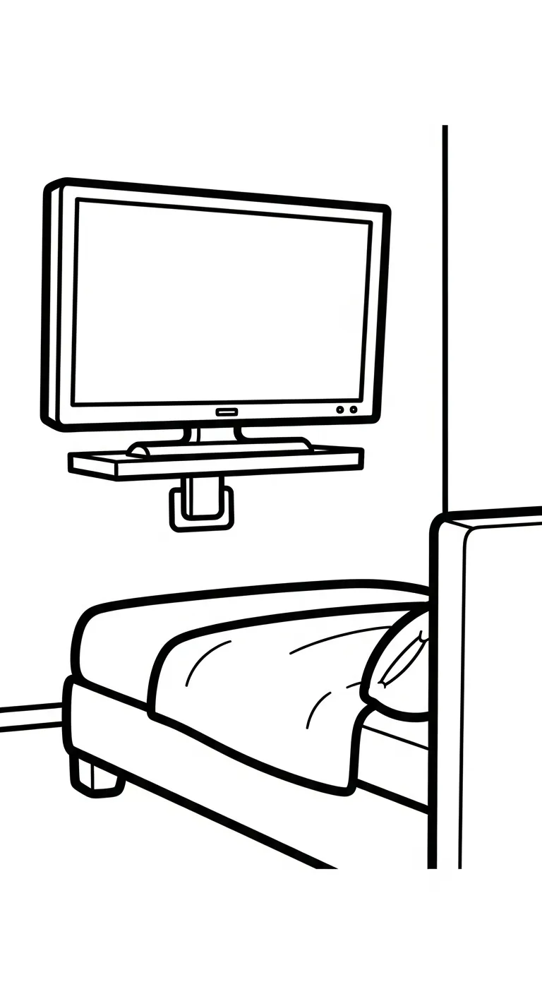 coloriage Télévision gratuit 1