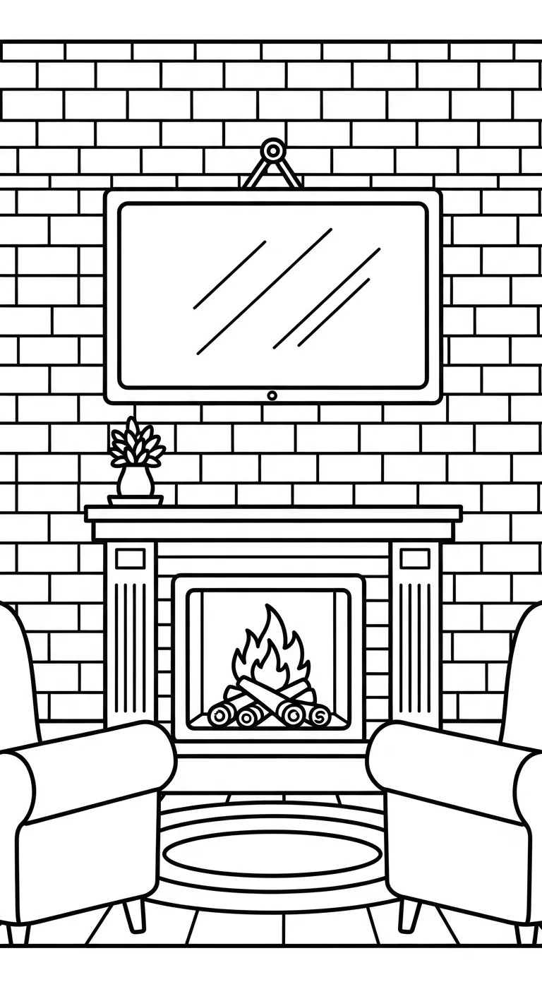 coloriage Télévision à imprimer pdf