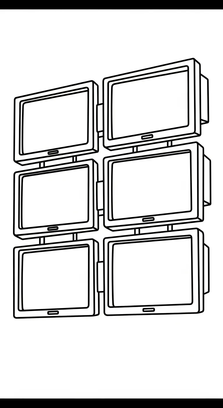 coloriage Télévision pour enfant