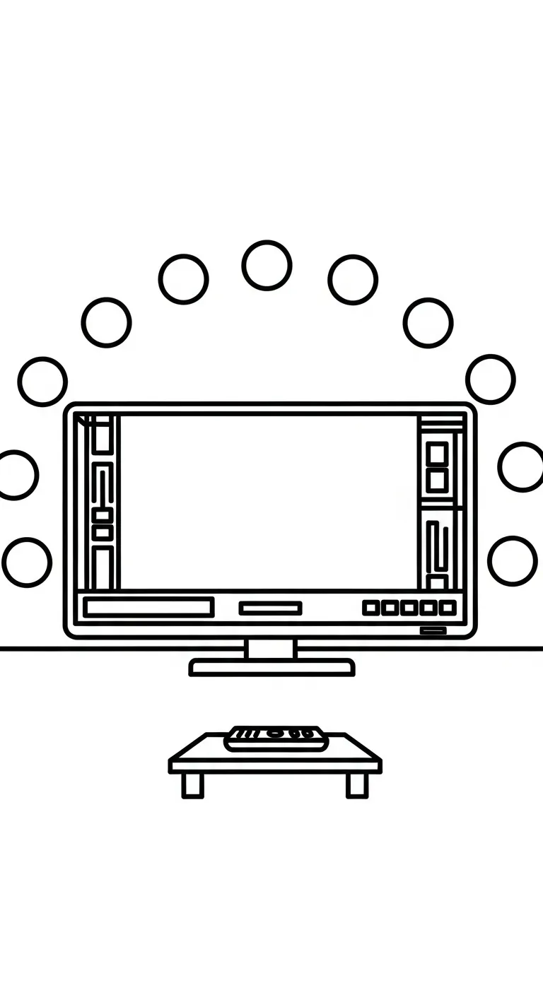 coloriage Télévision gratuit pour enfants