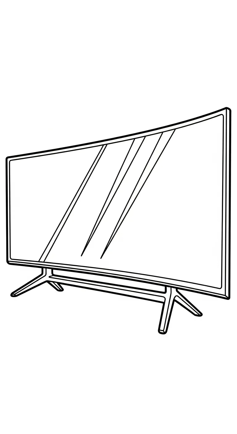 coloriage Télévision pour enfant 1