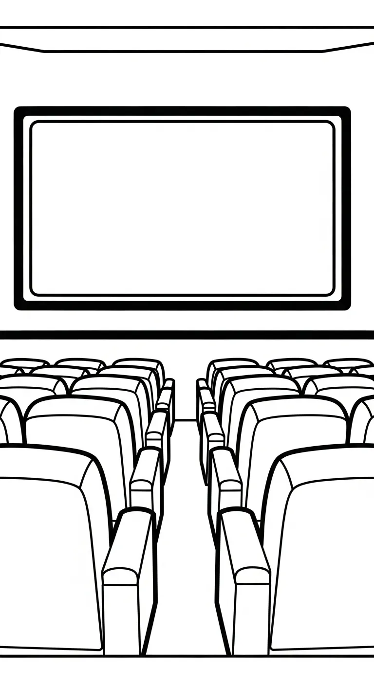 coloriage Télévision à imprimer pour enfant de 8 ans