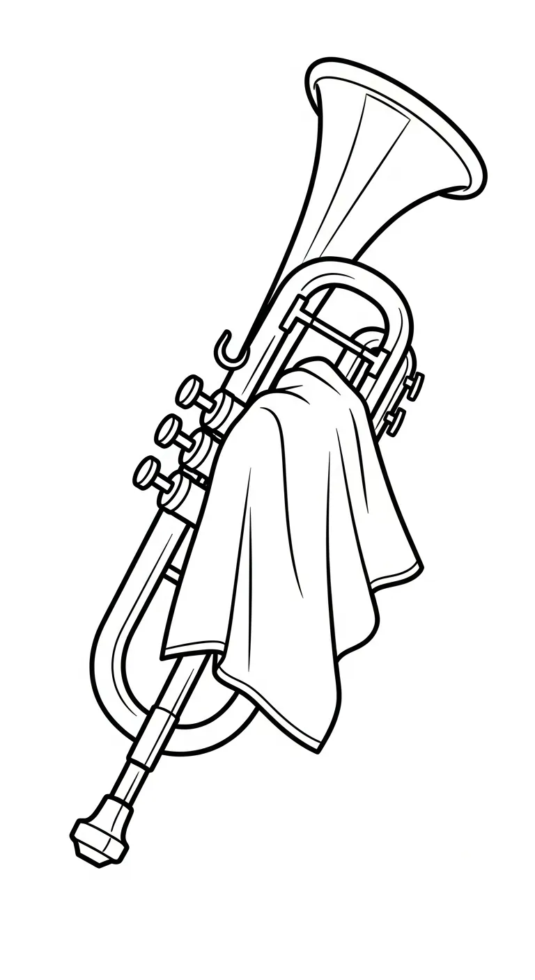 coloriage Trompette pour enfant de 2 ans 1
