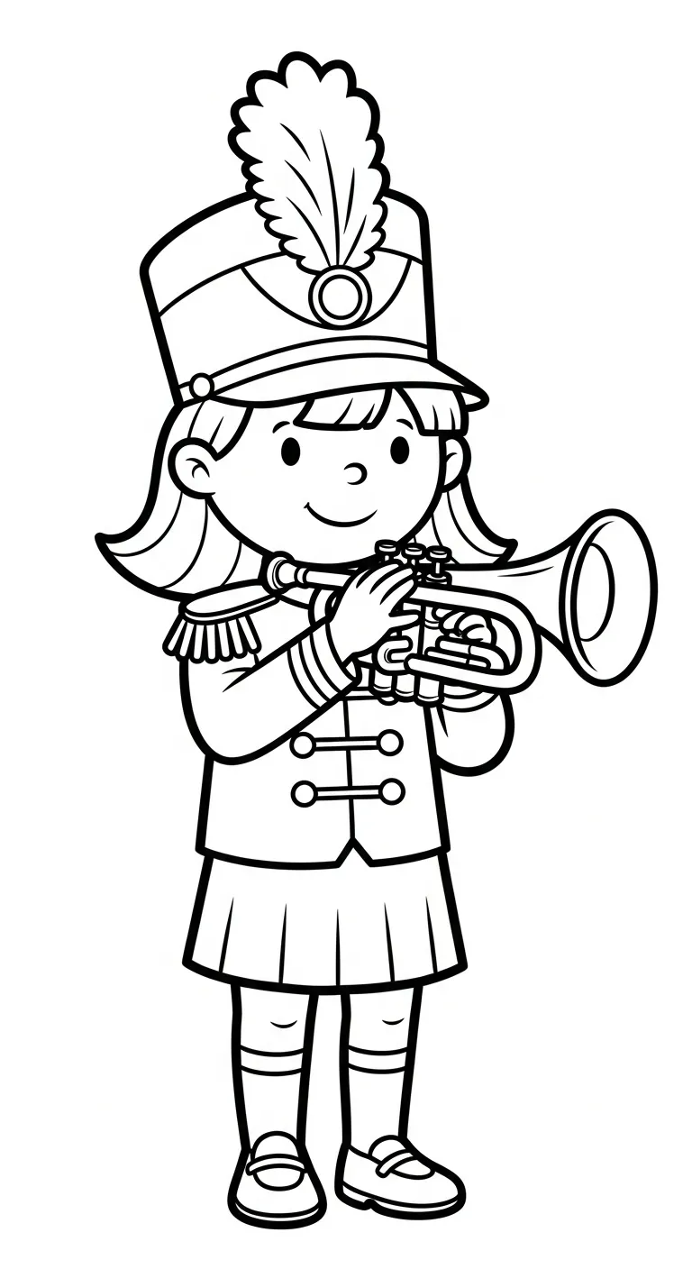 télécharger coloriage Trompette gratuit