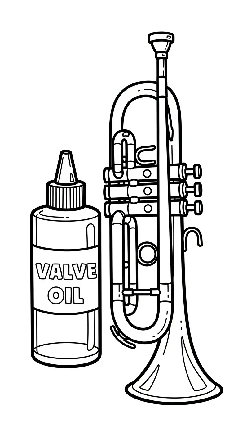 coloriage Trompette pour enfants à télécharger