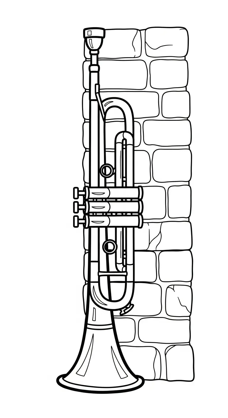 coloriage Trompette gratuit en ligne