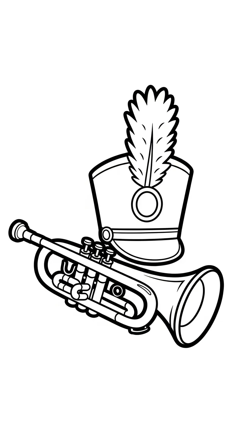 coloriage Trompette pour enfants
