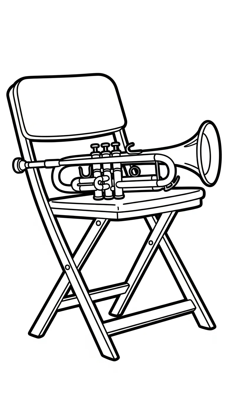coloriage Trompette pour enfants 1