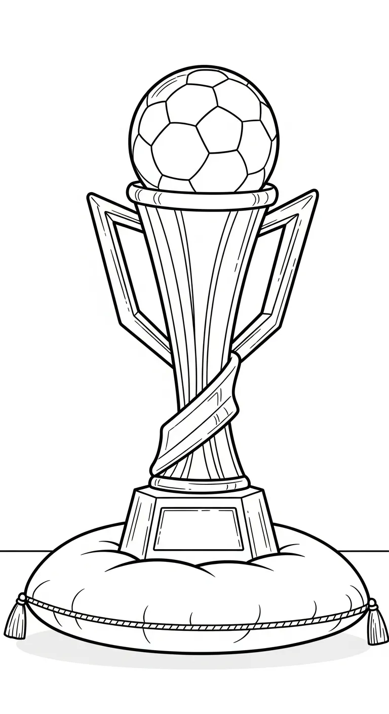 coloriage Trophée a colorier en ligne gratuitement