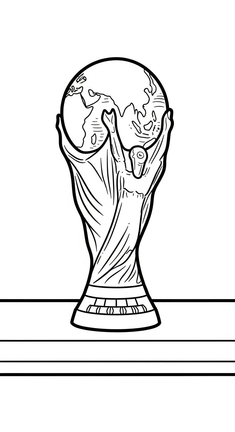 coloriage Trophée d'enfant a imprimer