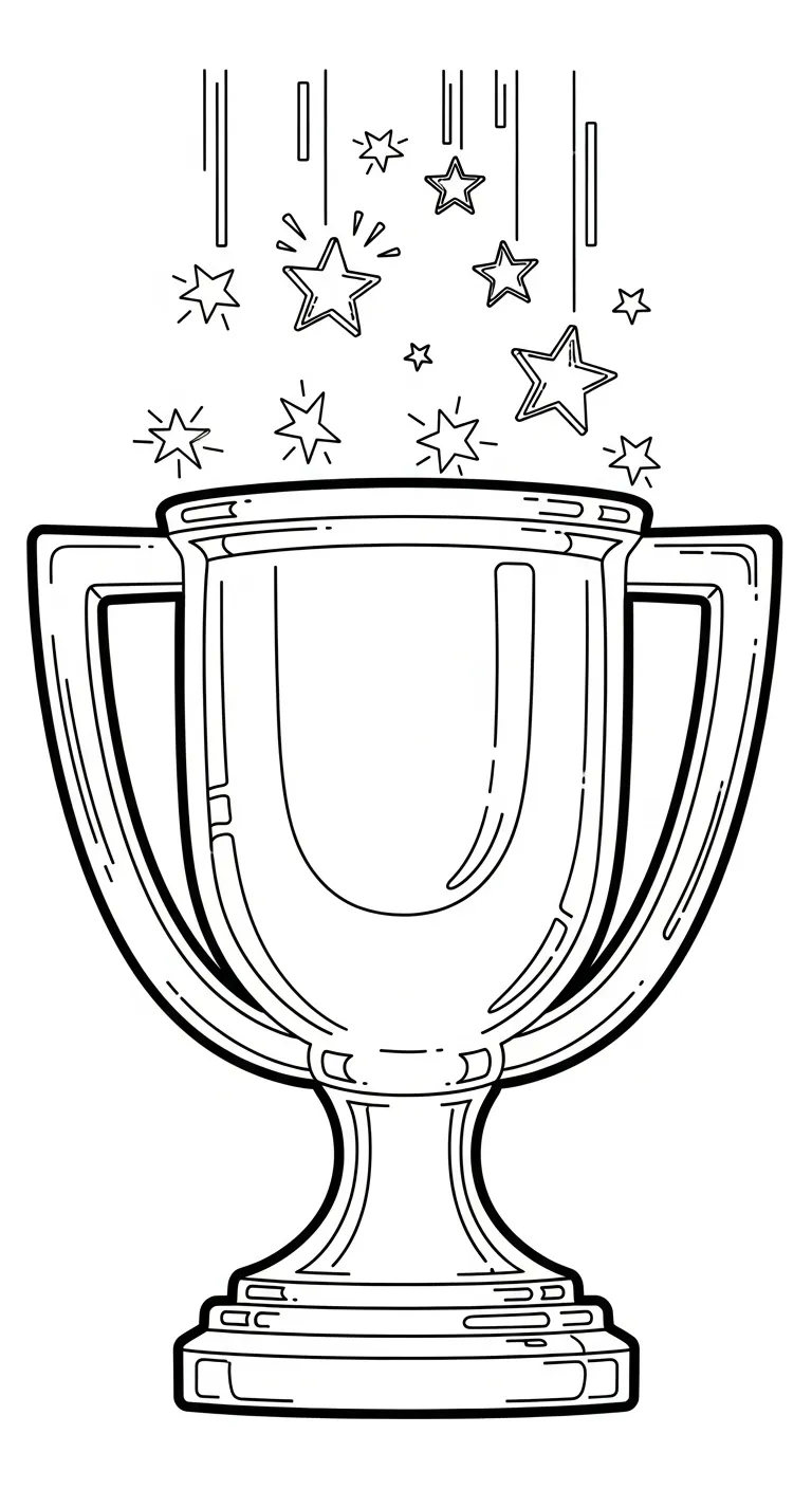 coloriage Trophée pour enfants