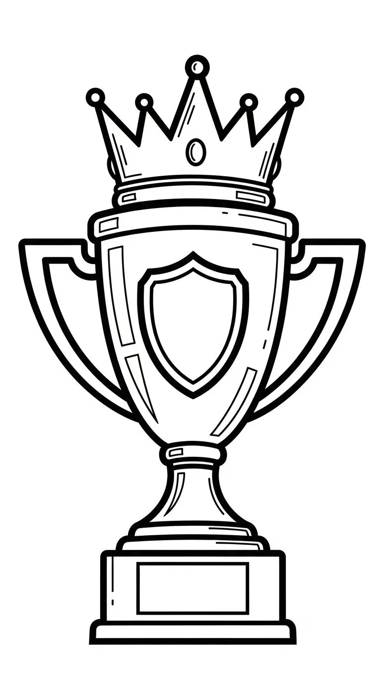 coloriage Trophée pour enfant gratuit