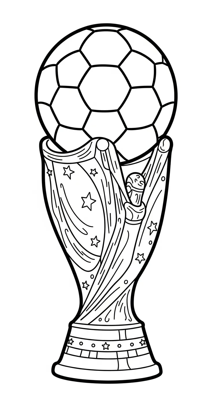 coloriage Trophée a imprimer