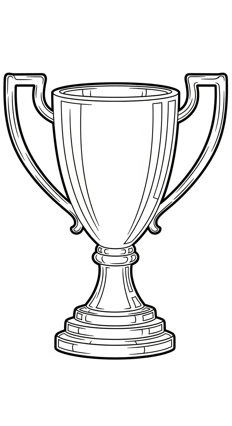 coloriage Trophée de pour enfants 1