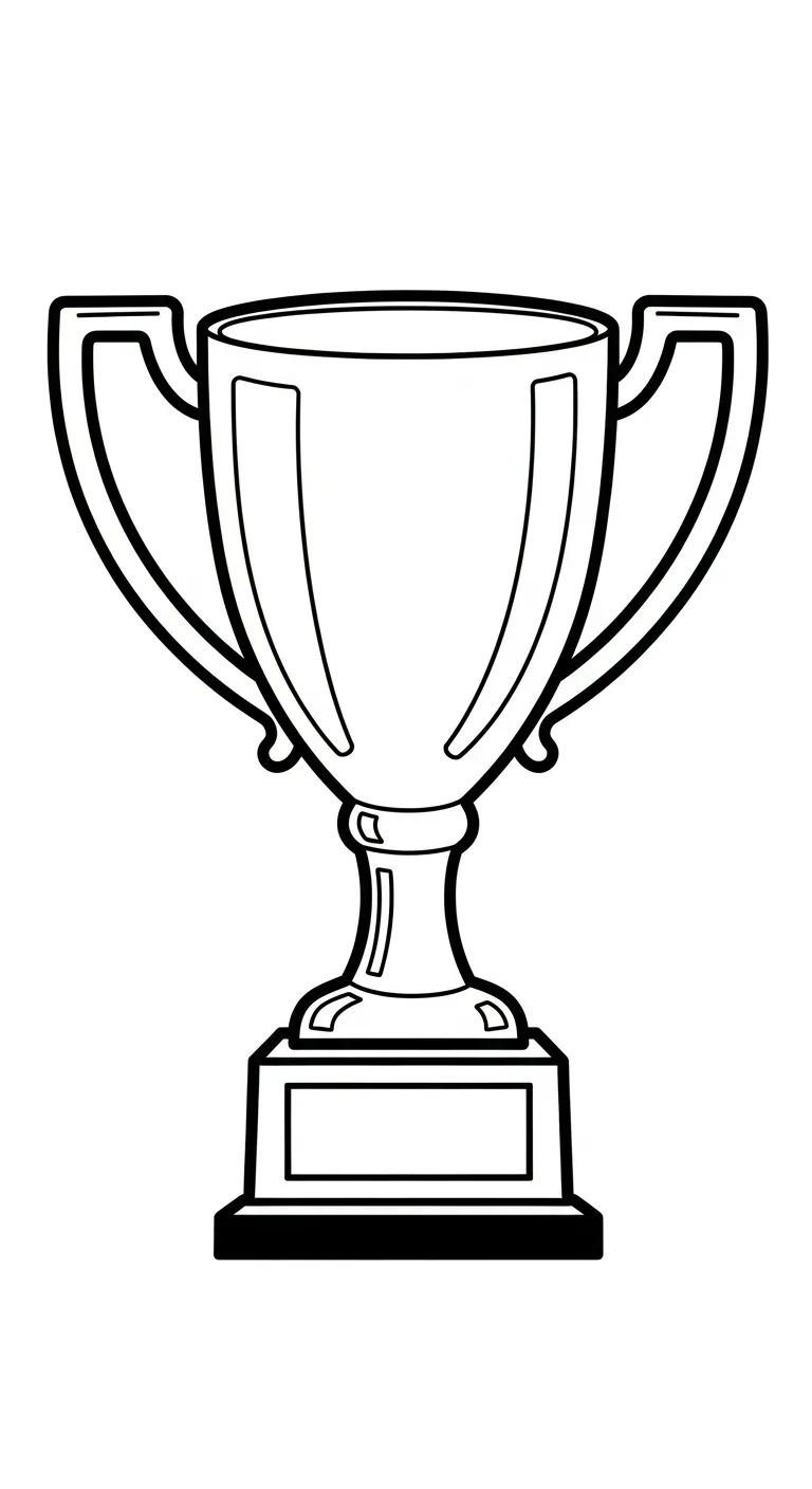 coloriage Trophée pour enfant de 10 ans 1