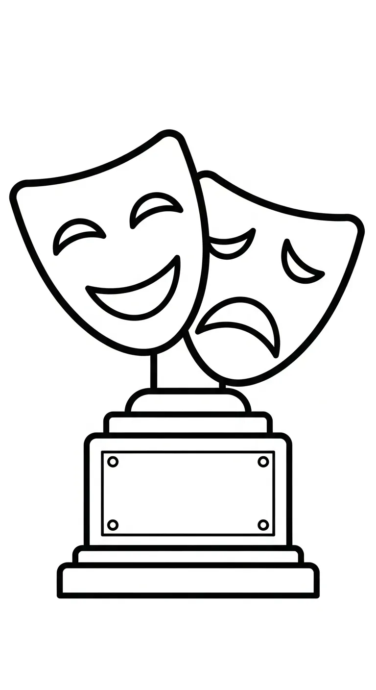 coloriage Trophée pour bebe a imprimer 1