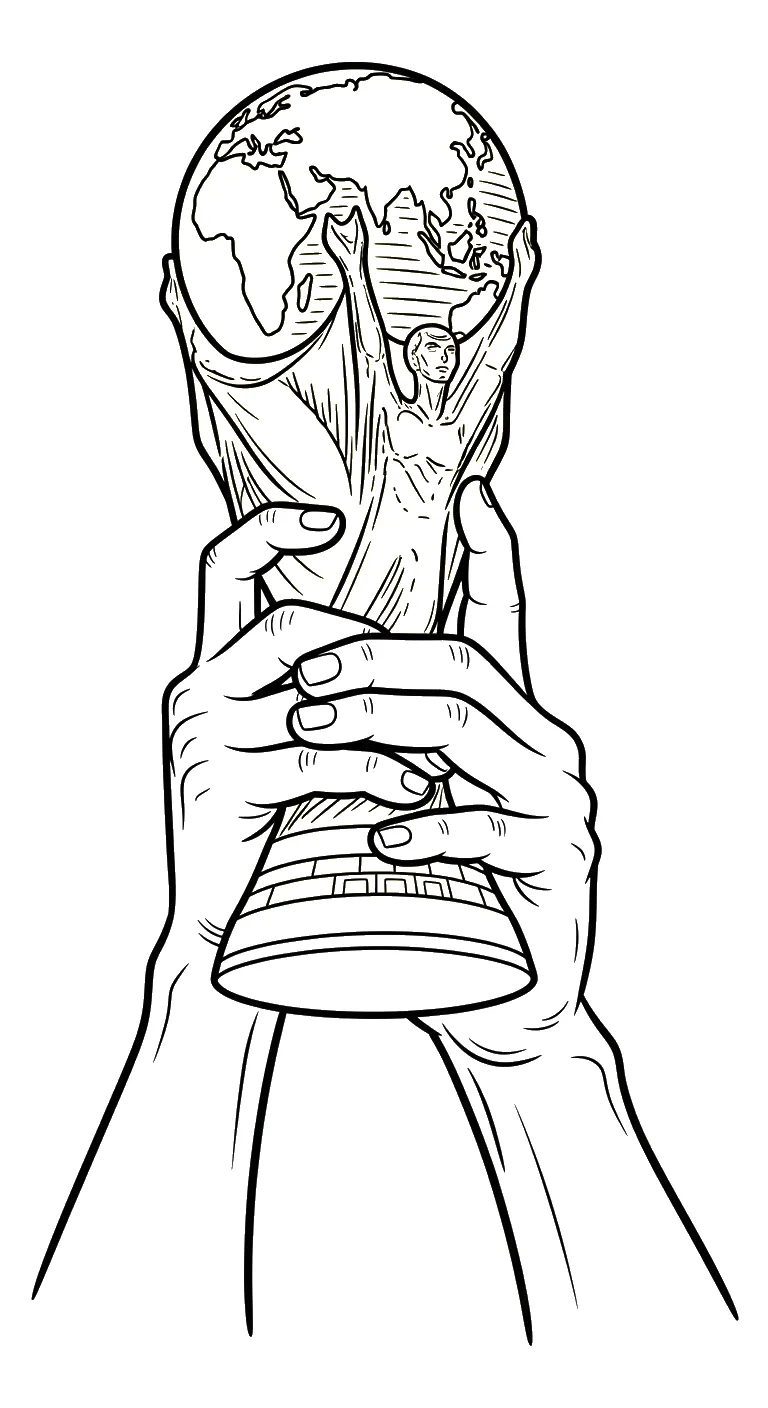 coloriage Trophée en ligne pour enfant