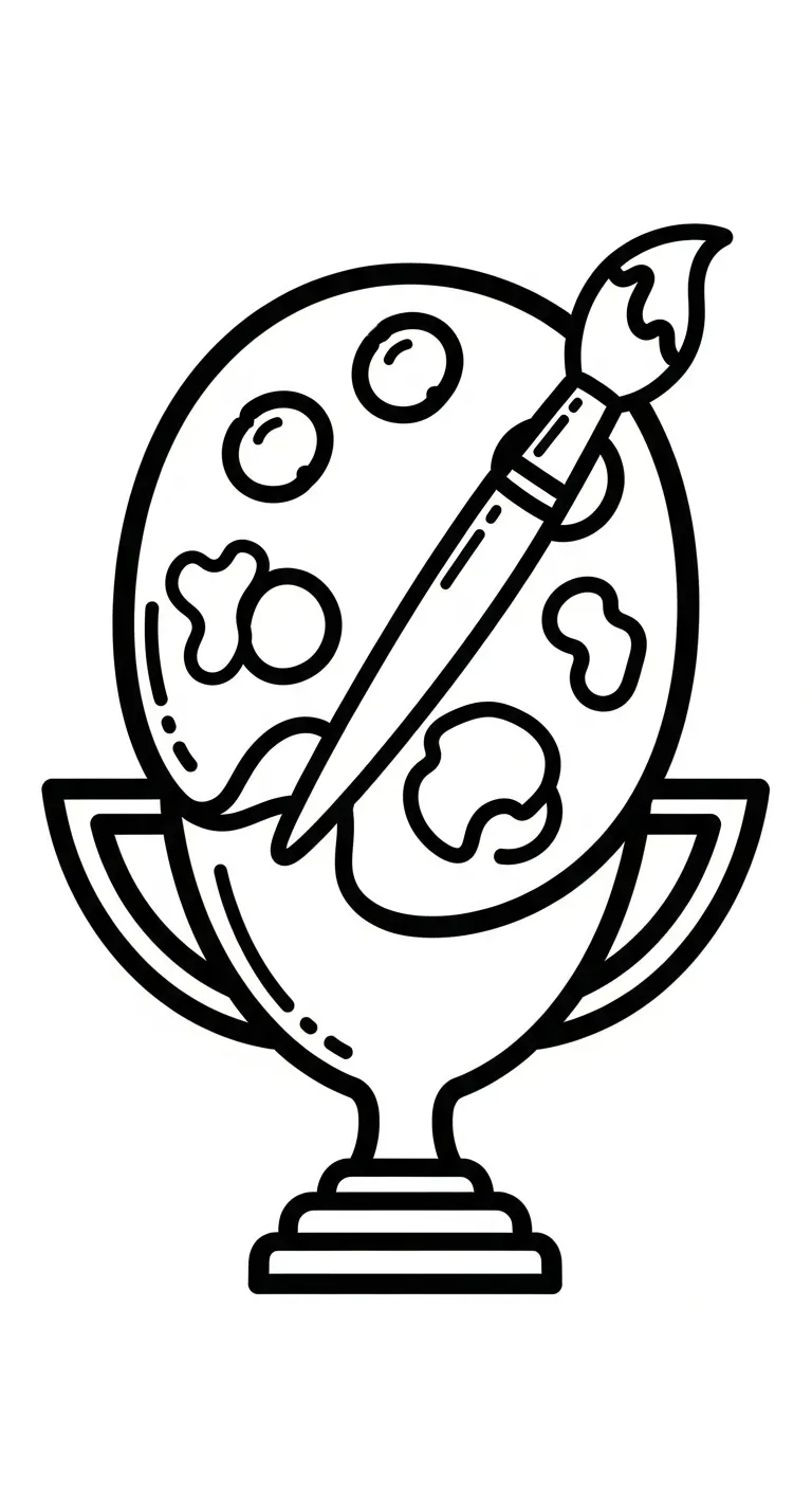 imprimer coloriage Trophée pour enfant