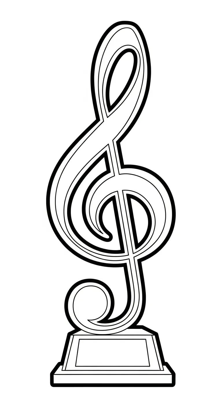 coloriage Trophée a colorier en ligne gratuitement 1
