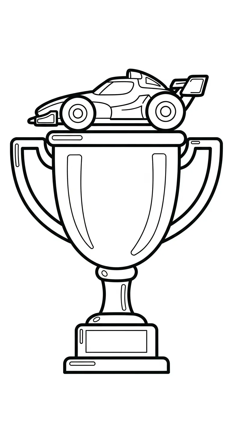 coloriage Trophée gratuit en ligne 2