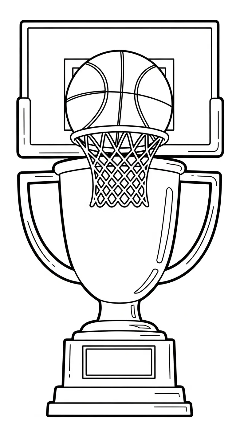 coloriage Trophée a imprimer 1