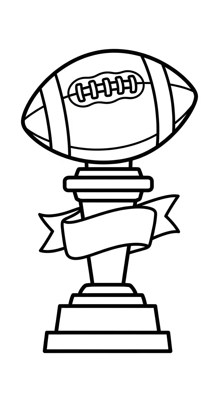 coloriage Trophée à imprimer pdf gratuit 1
