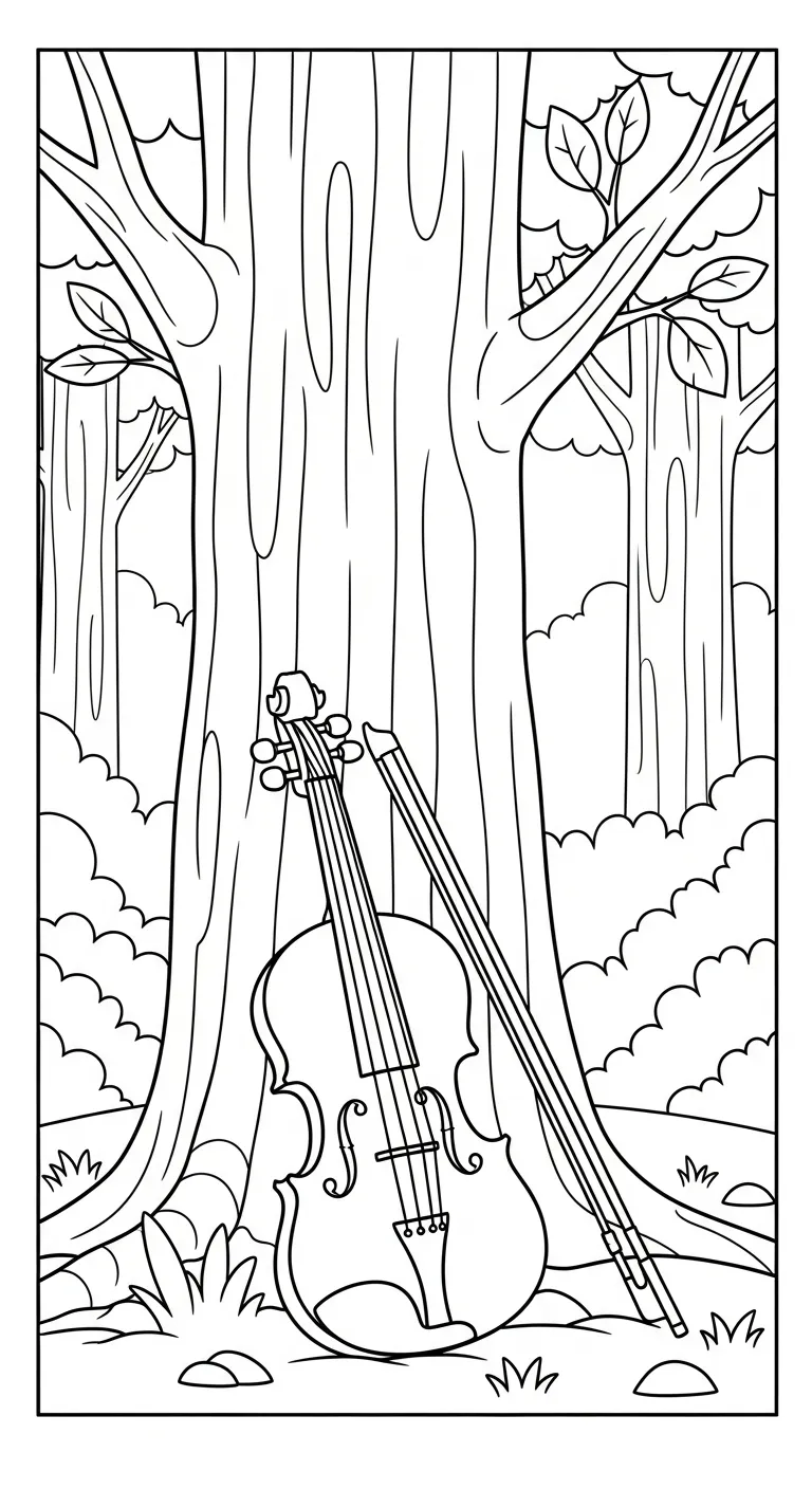 coloriage Violon en ligne pour enfant