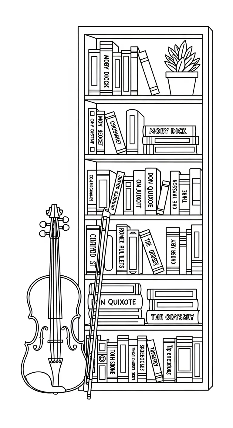 coloriage Violon pour enfant de à imprimer