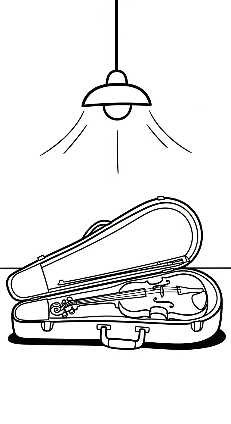 coloriage Violon a imprimer 1