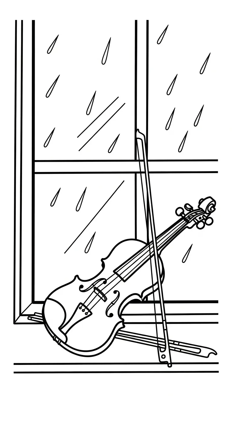 coloriage Violon pour enfant à imprimer