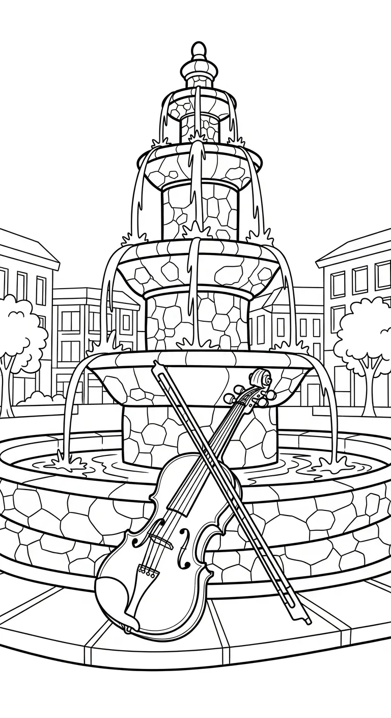 coloriage Violon a imprimer