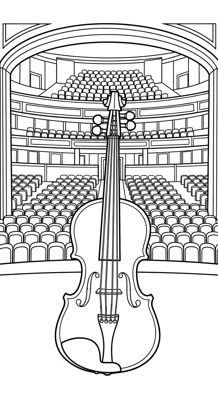 a imprimer coloriage Violon gratuit