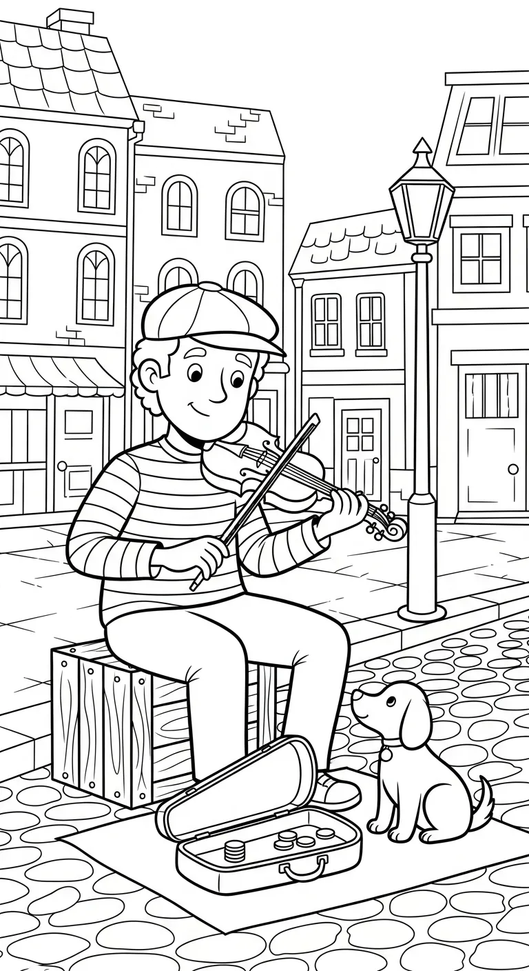 coloriage Violon à imprimer pdf